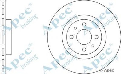 APEC BRAKING dsk651 -  Тормозной диск